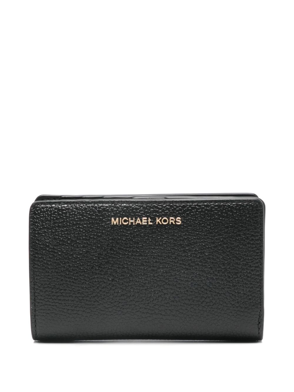 Michael Michael Kors medium pebbled leather wallet - Black von Michael Michael Kors