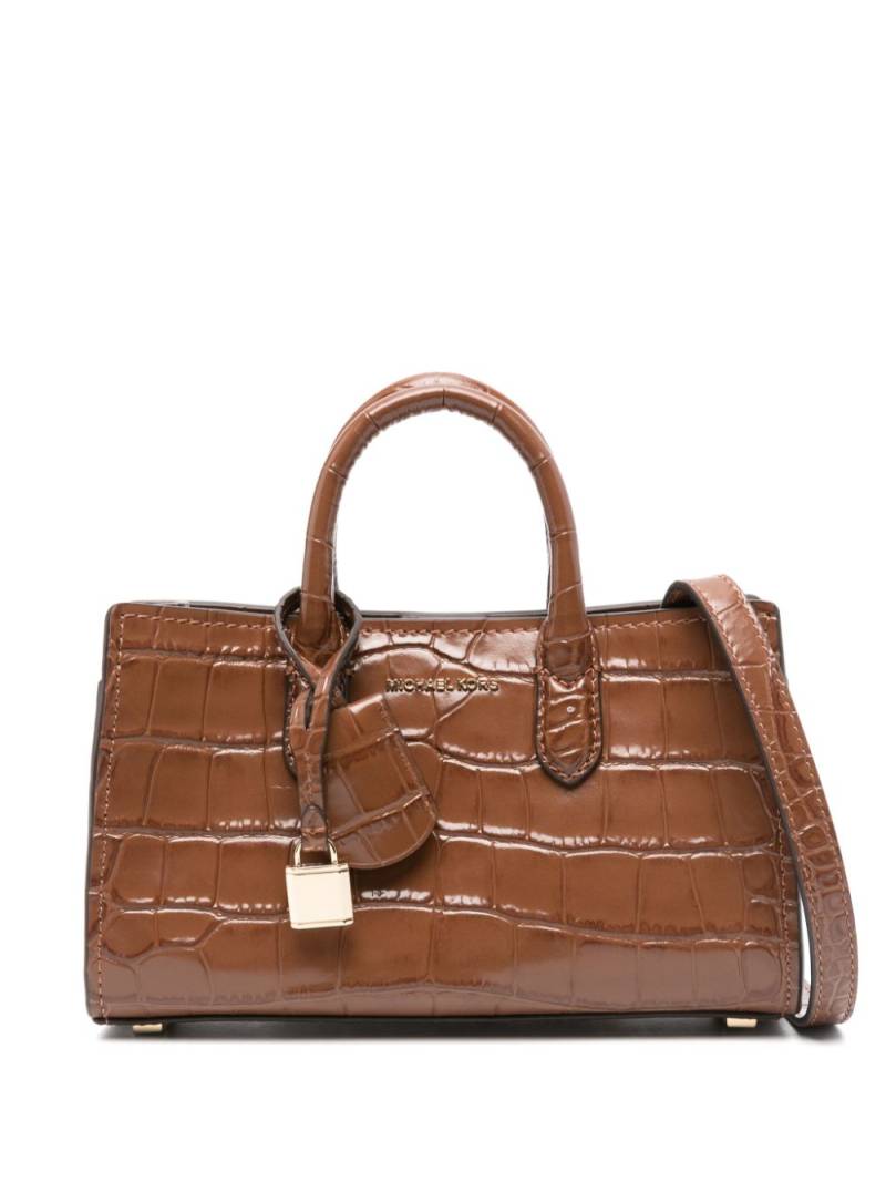 Michael Kors mini Scarlett tote bag - Brown von Michael Kors