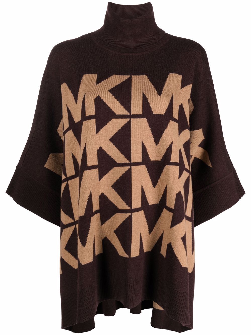 Michael Michael Kors monogram knitted jumper - Brown von Michael Michael Kors