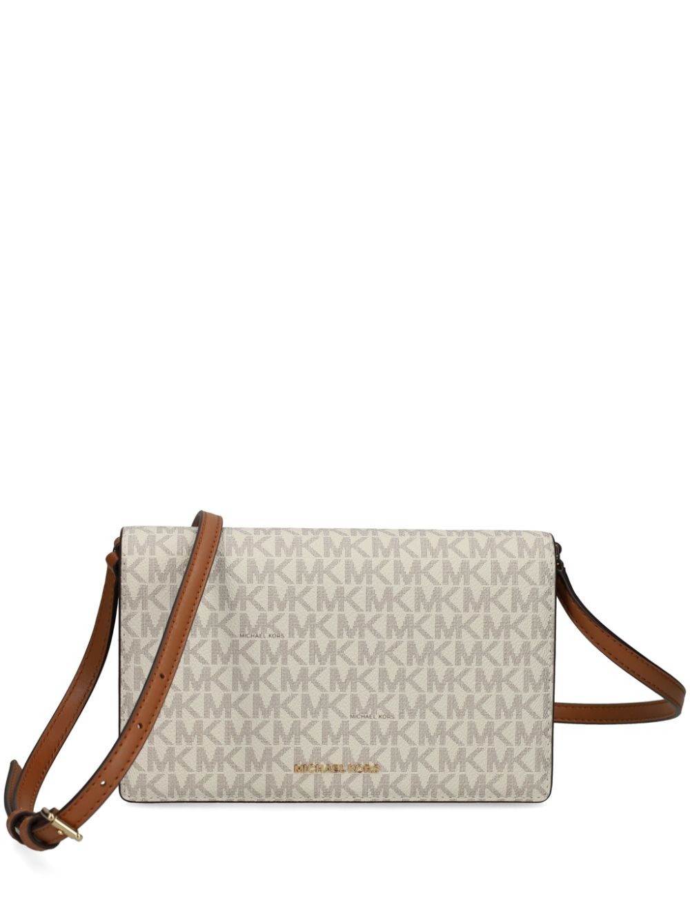 Michael Michael Kors monogram-logo crossbody bag - Neutrals von Michael Michael Kors