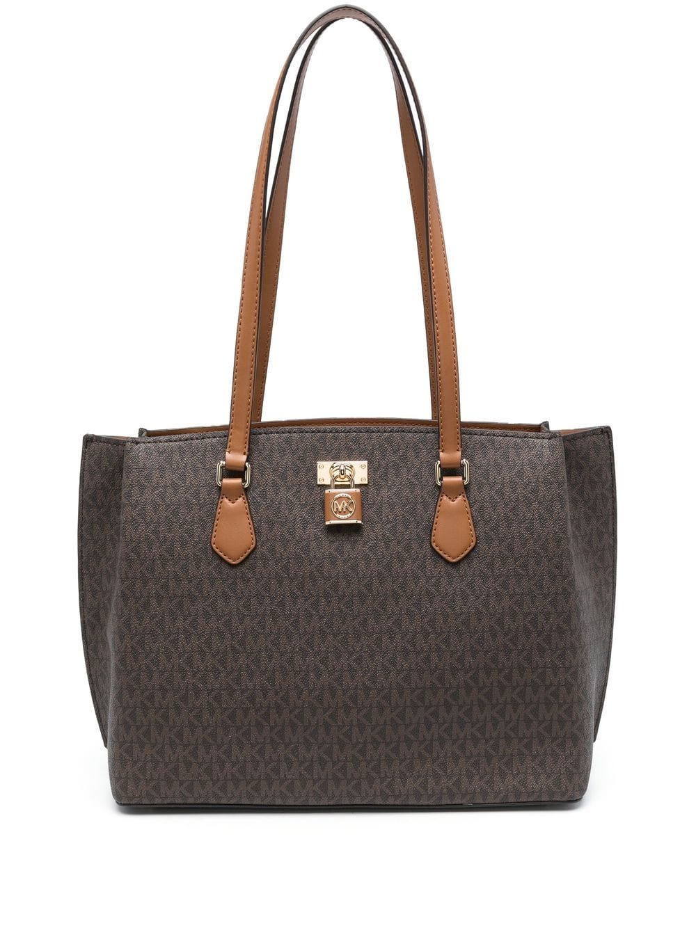 Michael Michael Kors monogram-pattern large tote bag - Brown von Michael Michael Kors