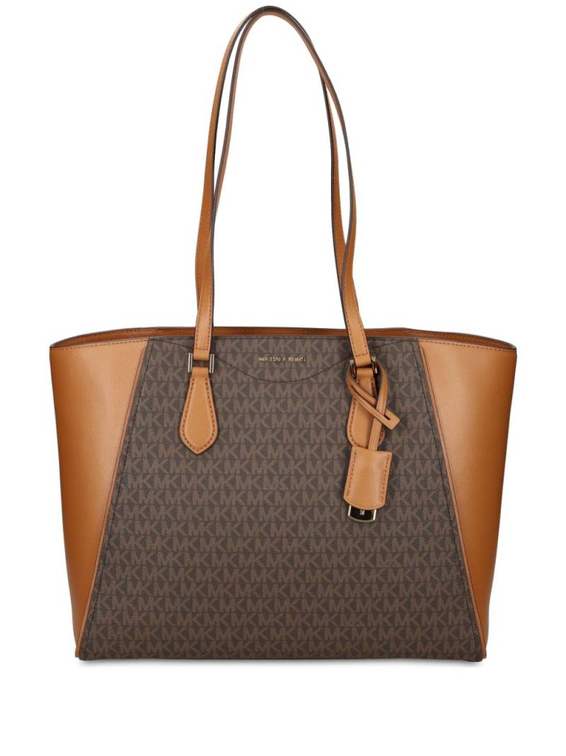 Michael Michael Kors monogram-pattern tote bag - Brown von Michael Michael Kors