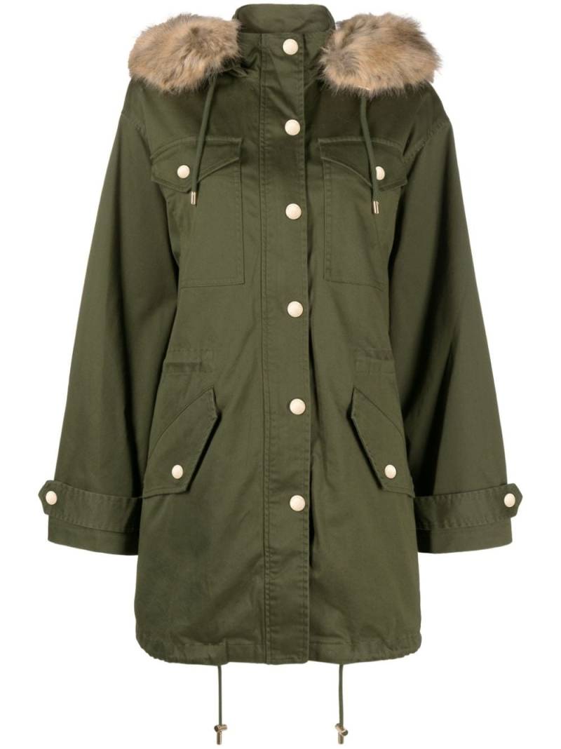 Michael Michael Kors faux fur-trim parka - Green von Michael Michael Kors