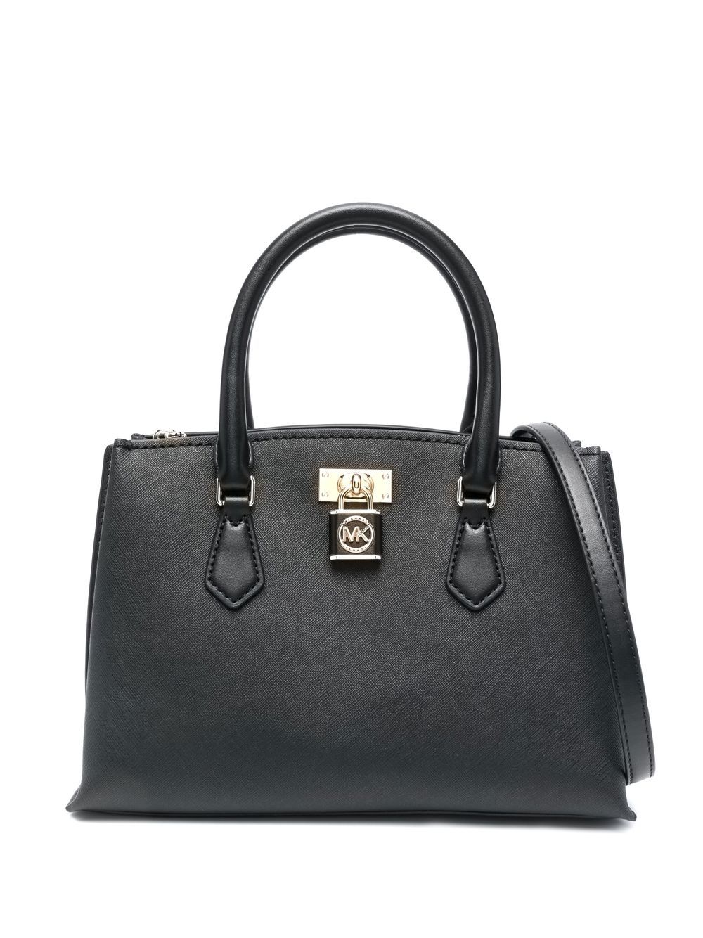 Michael Kors padlock-detail leather tote bag - Black von Michael Kors