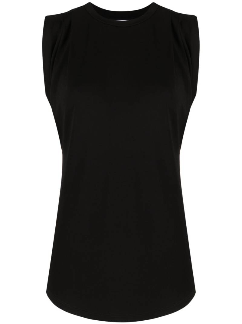 Michael Michael Kors pleat-detailing tank top - Black von Michael Michael Kors