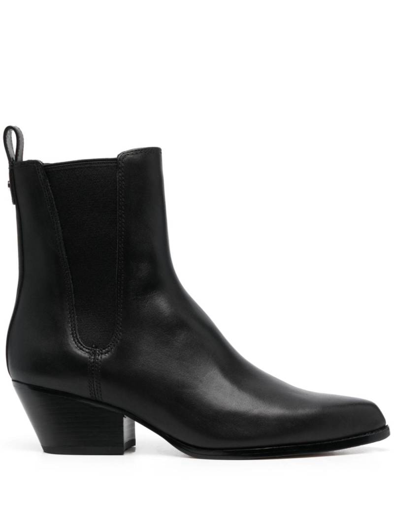 Michael Michael Kors pointed-toe leather ankle boots - Black von Michael Michael Kors