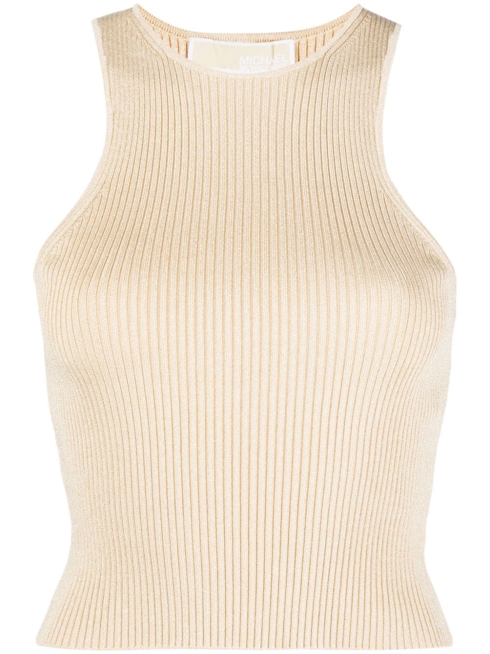 Michael Michael Kors racerback metallic-knit tank top - Gold von Michael Michael Kors