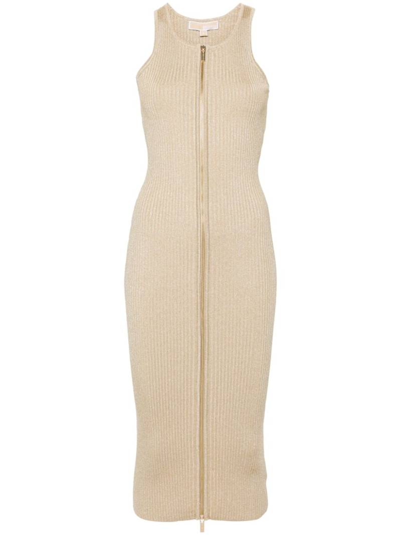 Michael Michael Kors ribbed knit midi dress - Neutrals von Michael Michael Kors