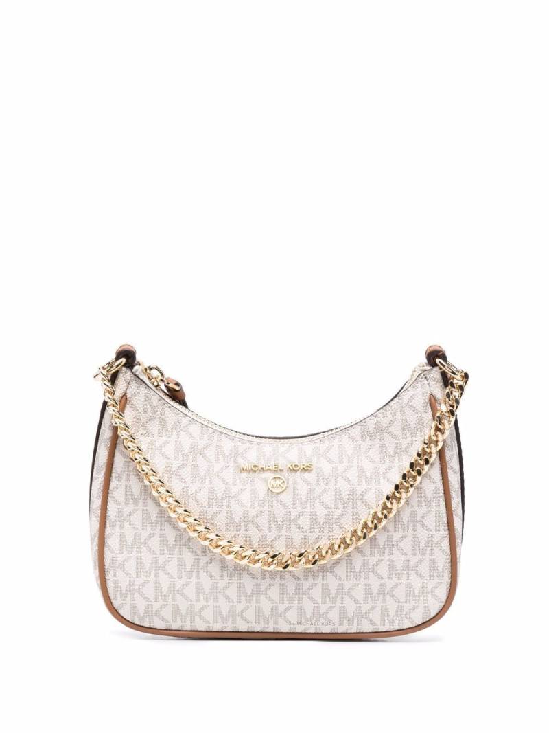 Michael Kors small Jet Set Charm Logo shoulder bag - Neutrals von Michael Kors