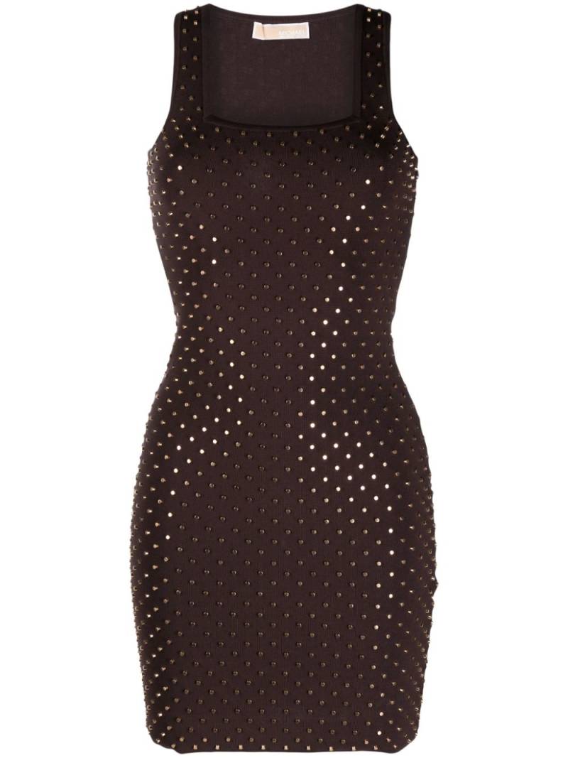 Michael Michael Kors stud-embellished sleeveless minidress - Brown von Michael Michael Kors