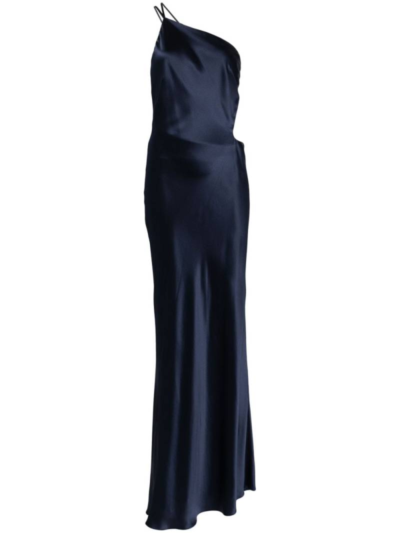 Michelle Mason asymmetrical design silk gown - Blue von Michelle Mason