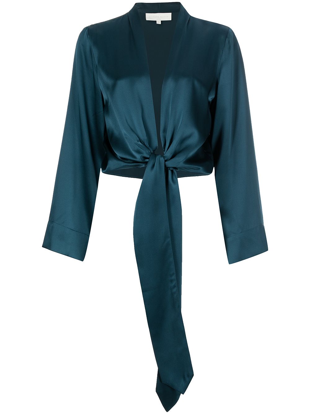 Michelle Mason long sleeved tie-waist blouse - Blue von Michelle Mason