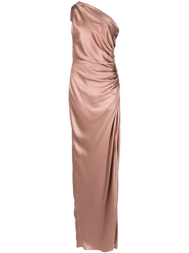 Michelle Mason one-shoulder silk gown - Pink von Michelle Mason