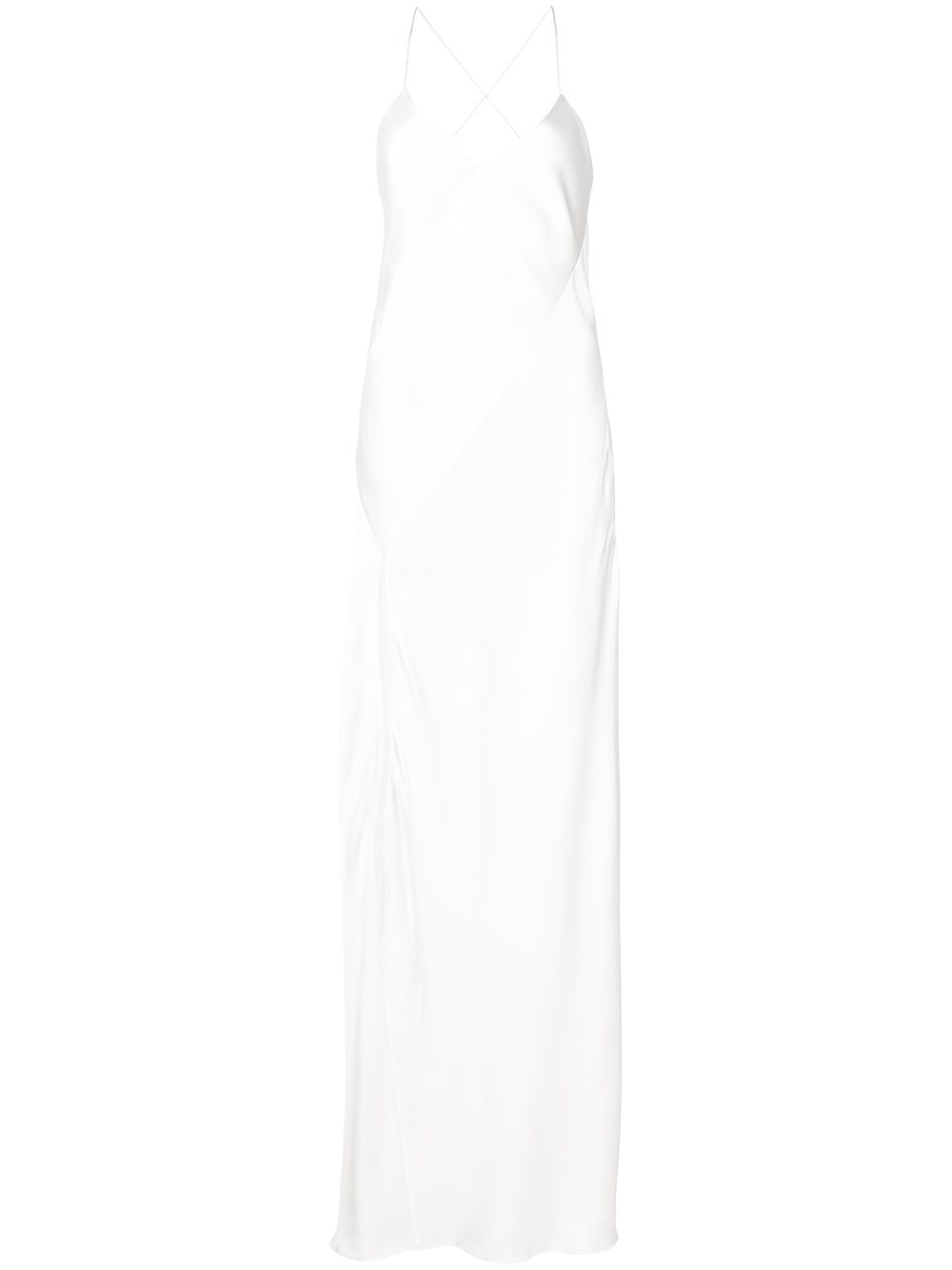 Michelle Mason open-back silk gown - White von Michelle Mason