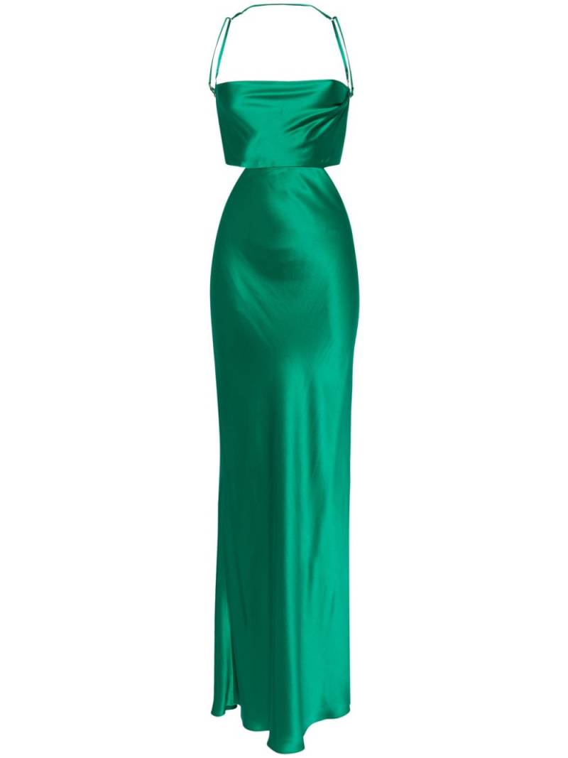 Michelle Mason silk maxi dress - Green von Michelle Mason