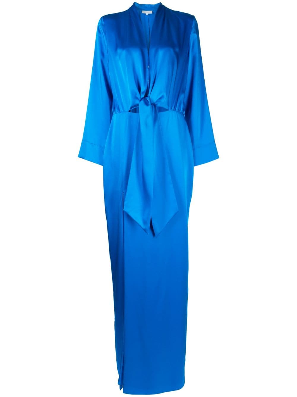 Michelle Mason tie front kimono gown - Blue von Michelle Mason