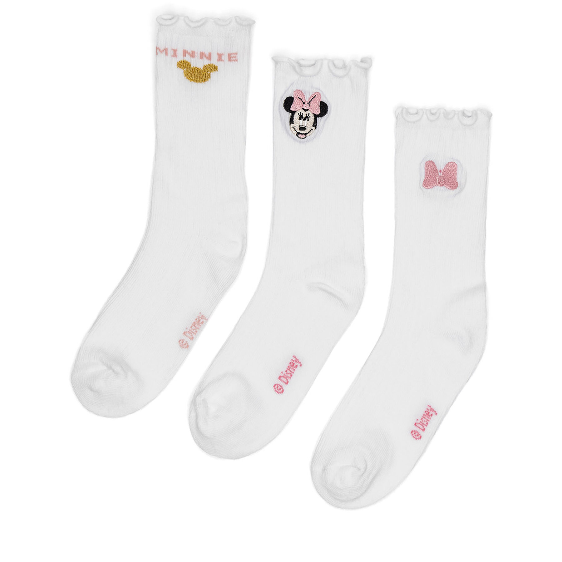 Socken Mickey&Friends ACCCS-AW24-116DSTC (3-PACK) Weiß von Mickey&Friends