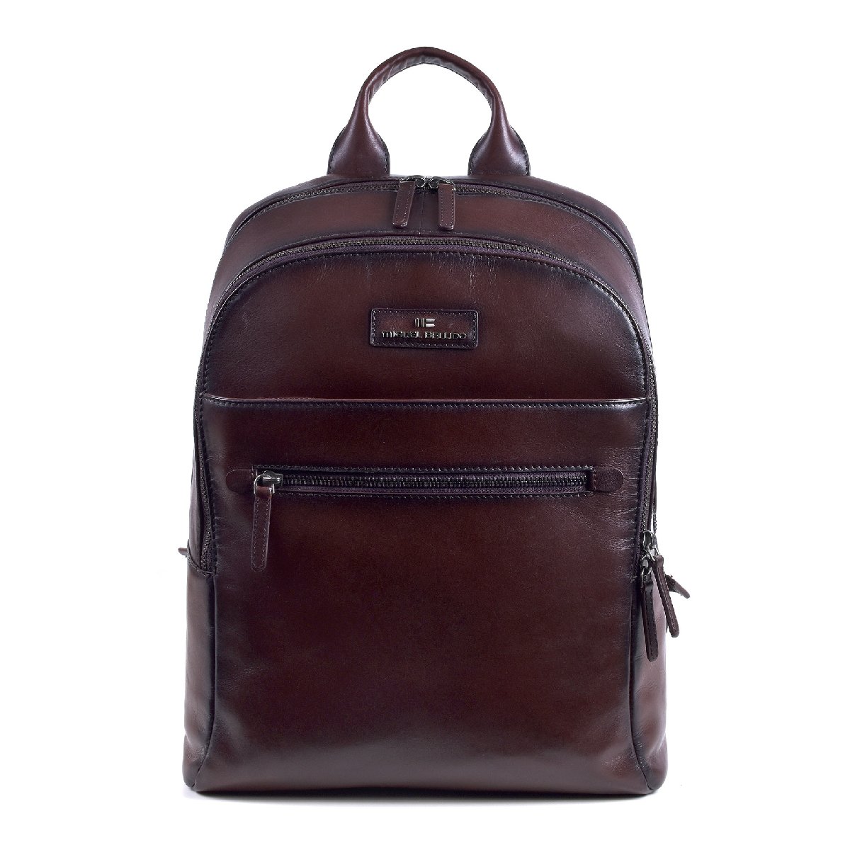 Lederrucksack 41 cm in Braun von Miguel Bellido