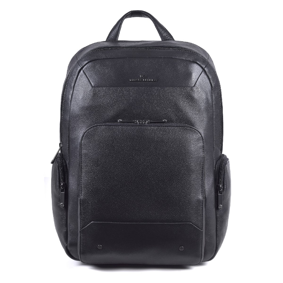 Lederrucksack 44 cm in Schwarz von Miguel Bellido