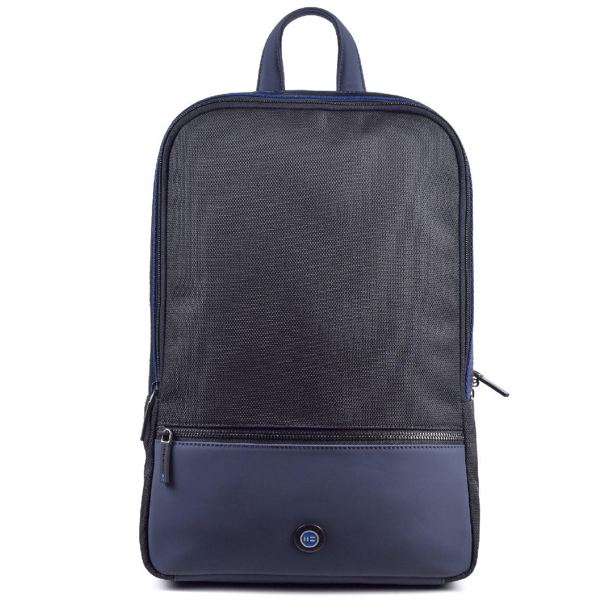 Rucksack aus Textil 42 cm in Schwarz/Blau von Miguel Bellido