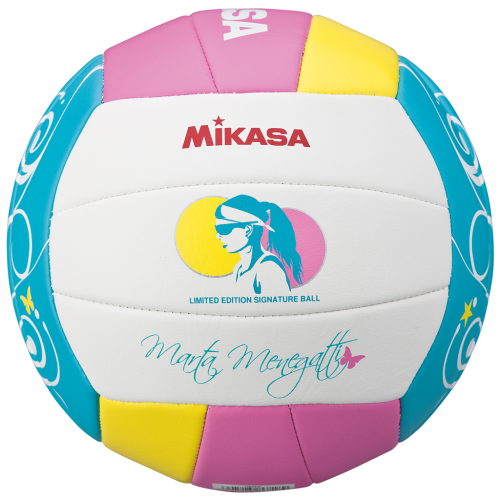 Mikasa Beach Volleyball VMT5 - weiss (Grösse: one size) von Mikasa