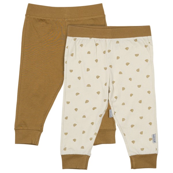 Mikk-Line - Kid's 2-Pack Legging - Leggings Gr 68 beige/braun von Mikk-Line