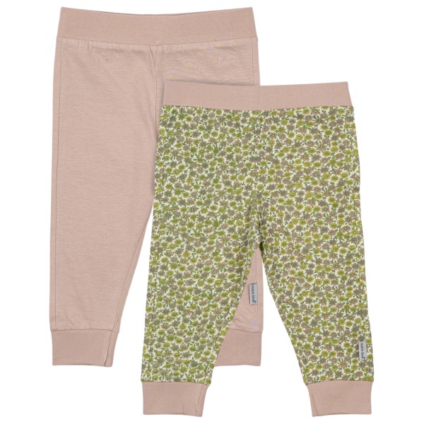 Mikk-Line - Kid's 2-Pack Legging - Leggings Gr 68 oliv von Mikk-Line