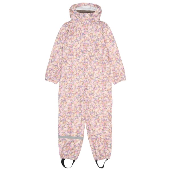 Mikk-Line - Kid's PU Rain Suit AOP Recycled - Overall Gr 104 rosa von Mikk-Line