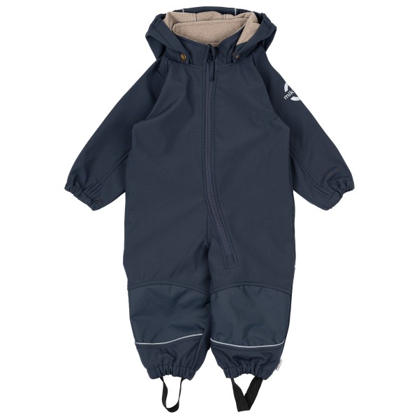 Mikk-Line - Kid's Softshell Suit Recycled Uni - Overall Gr 104 blau von Mikk-Line