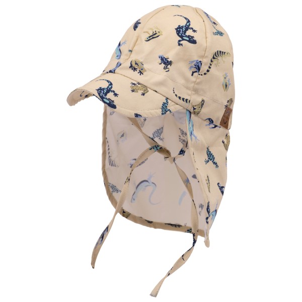 Mikk-Line - Kid's Summercap Long Neck AOP - Cap Gr 55 cm - 6-8 Years beige von Mikk-Line