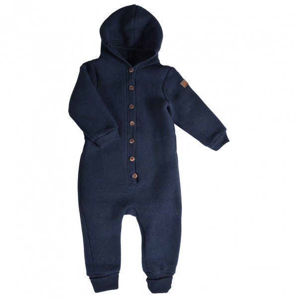 Mikk-Line - Kid's Wool Baby Suit with Hood - Overall Gr 104 blau von Mikk-Line