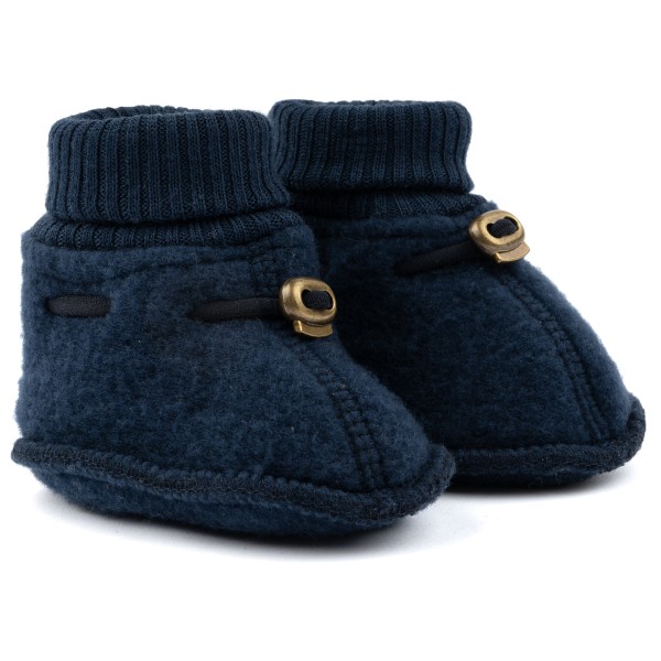 Mikk-Line - Kid's Wool Footies - Hüttenschuhe Gr 50/56;62/68;74/80;86/92 blau;braun;braun/rosa von Mikk-Line