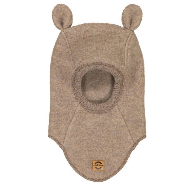 Mikk-Line - Kid's Wool Fullface with Ears - Mütze Gr 62/68 beige von Mikk-Line