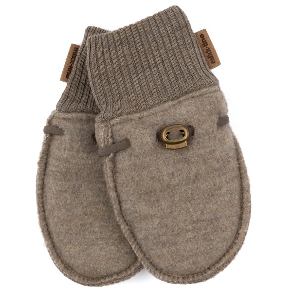 Mikk-Line - Kid's Wool Mittens - Handschuhe Gr 50/56 braun von Mikk-Line