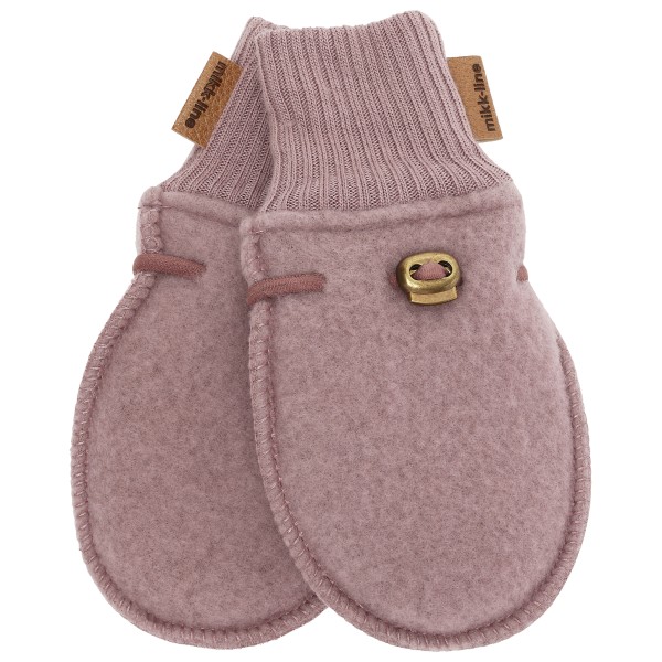 Mikk-Line - Kid's Wool Mittens - Handschuhe Gr 74/80 rosa/braun von Mikk-Line