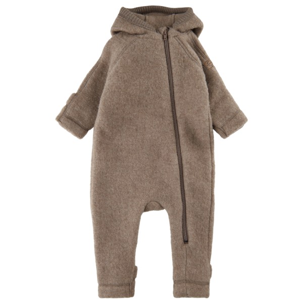 Mikk-Line - Wool Baby Suit with Ears - Overall Gr 104 braun von Mikk-Line