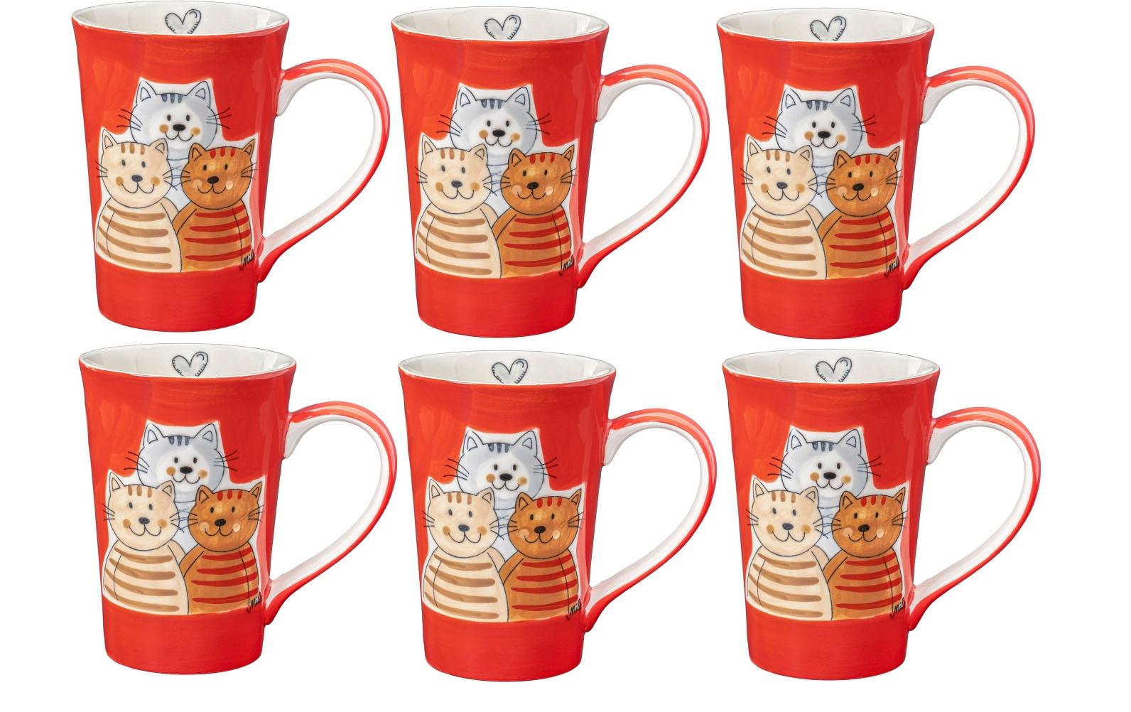 Mila Tasse »Cuddly Cats 350 ml«, (6 tlg.) von Mila