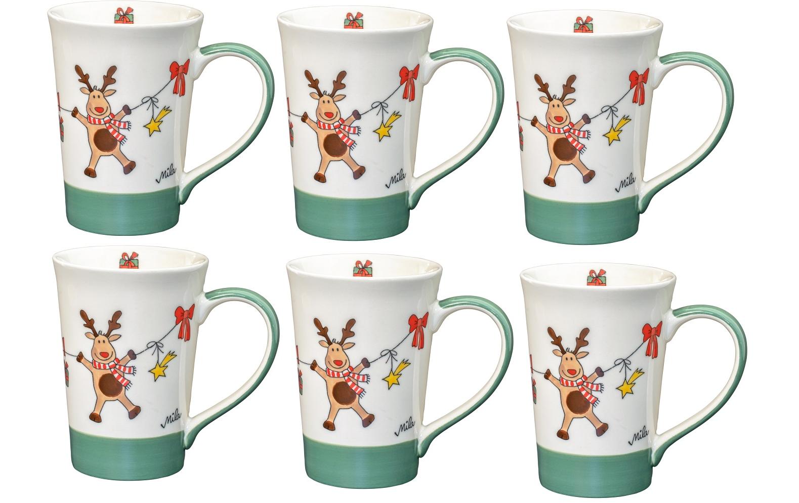 Mila Tasse »Holly Jolly 350 ml«, (6 tlg.) von Mila