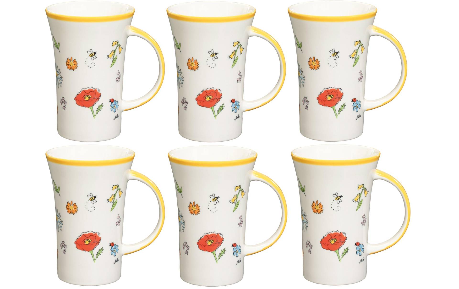 Mila Tasse »Lovely Flowers 500«, (6 tlg.) von Mila