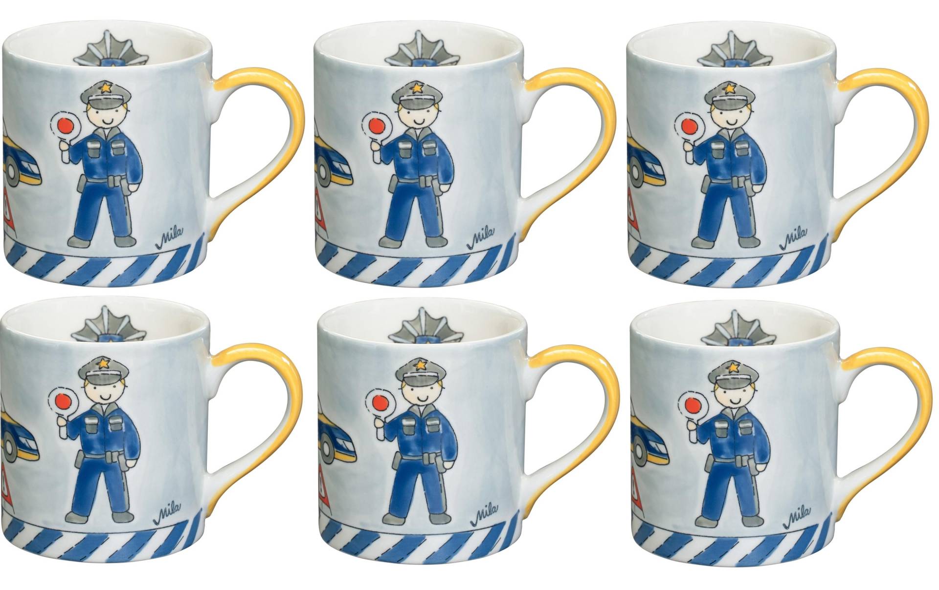 Mila Tasse »Police 280 ml«, (6 tlg.) von Mila