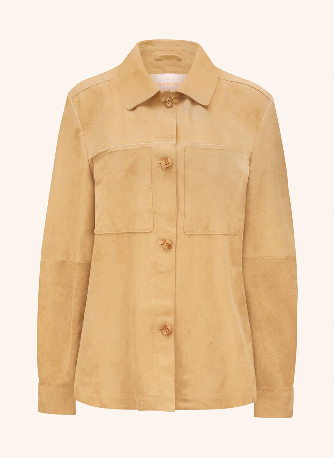 Milestone Leder-Overshirt Msvicki beige Milestone Leder-Overshirt Msvicki beige von Milestone