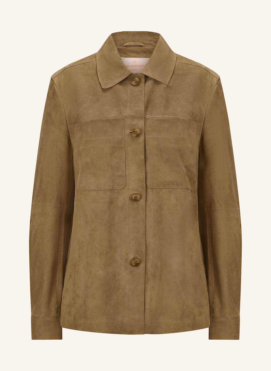 Milestone Leder-Overshirt Msvicki gruen Milestone Leder-Overshirt Msvicki gruen von Milestone