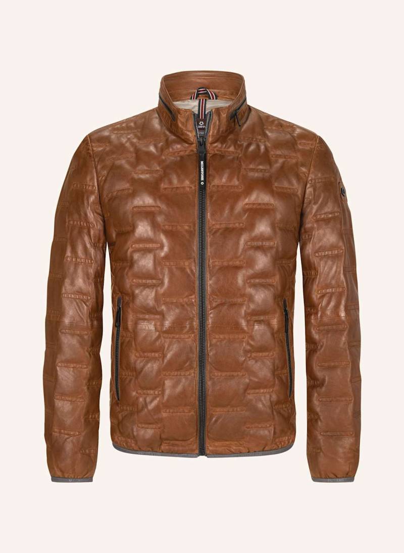 Milestone Lederjacke Msaversa braun von Milestone