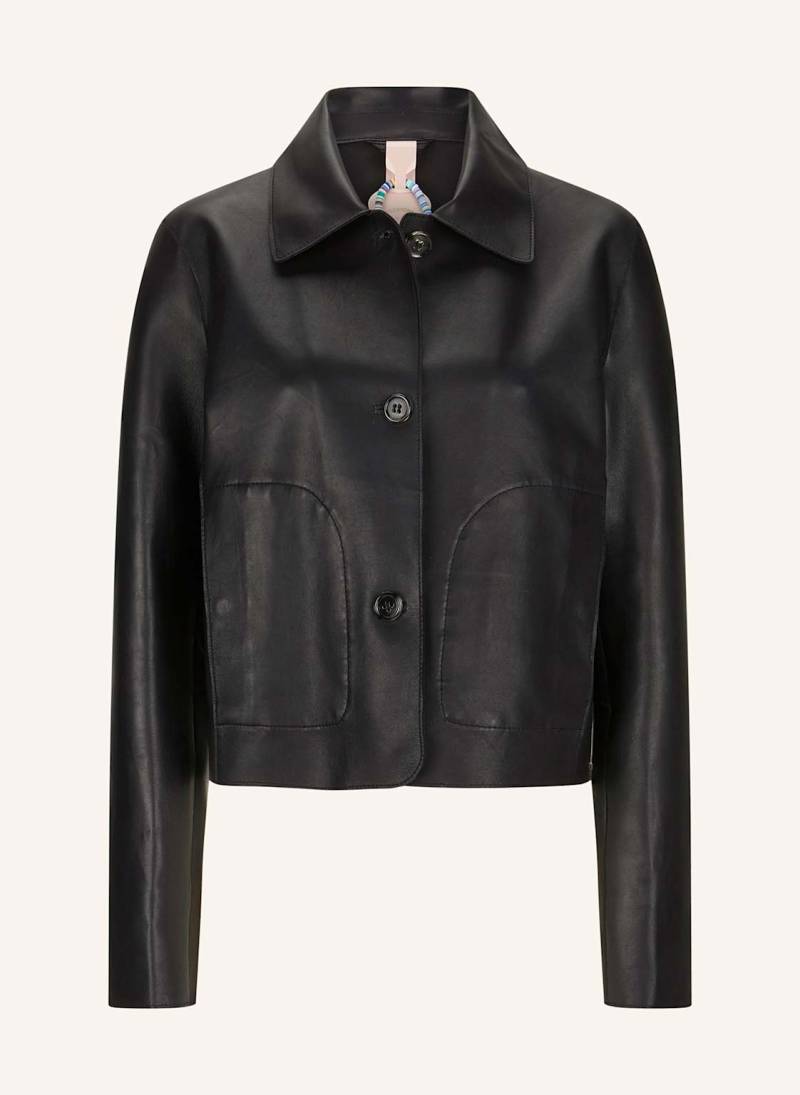 Milestone Lederjacke Mscana schwarz von Milestone