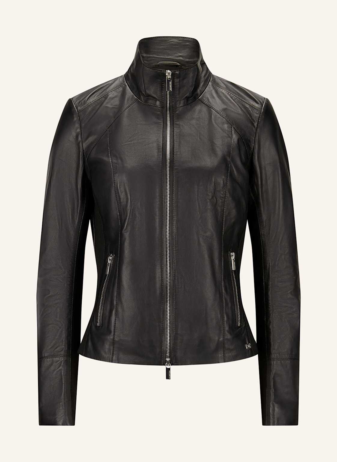 Milestone Lederjacke Msgalatea schwarz