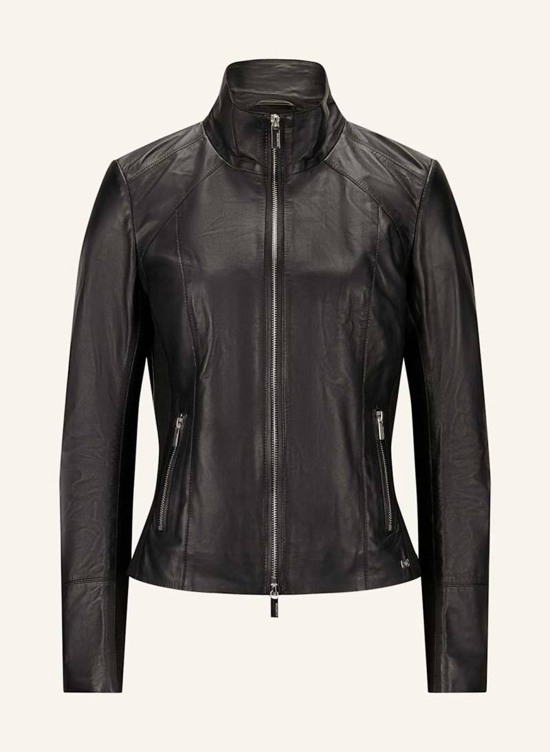 Milestone Lederjacke Msgalatea schwarz von Milestone