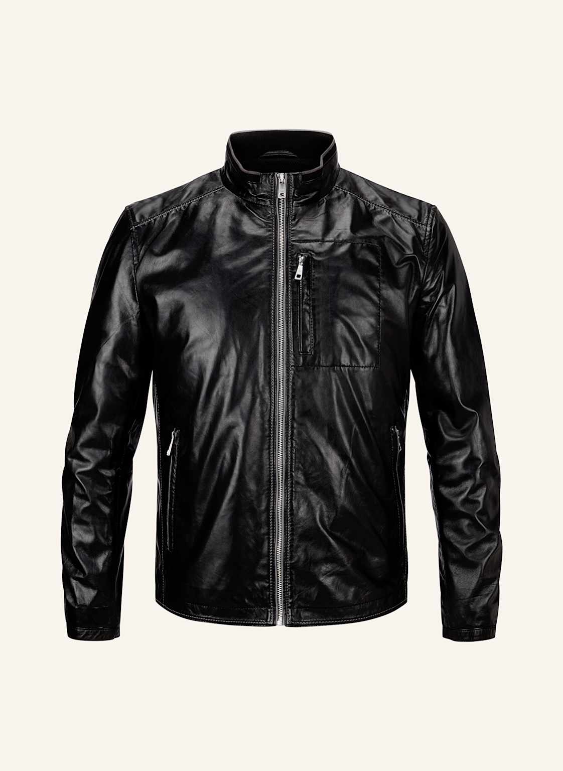 Milestone Lederjacke Msjumper schwarz Milestone Lederjacke Msjumper schwarz von Milestone