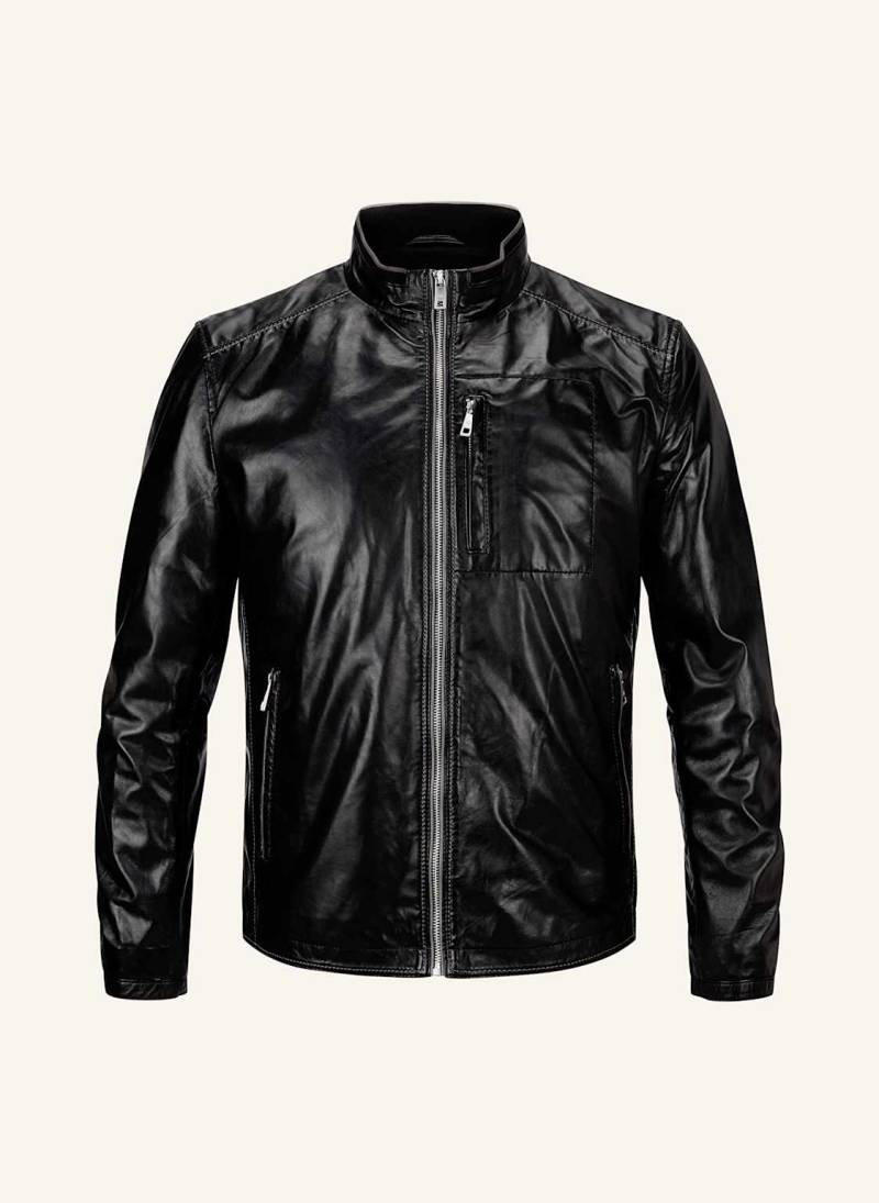 Milestone Lederjacke Msjumper schwarz von Milestone