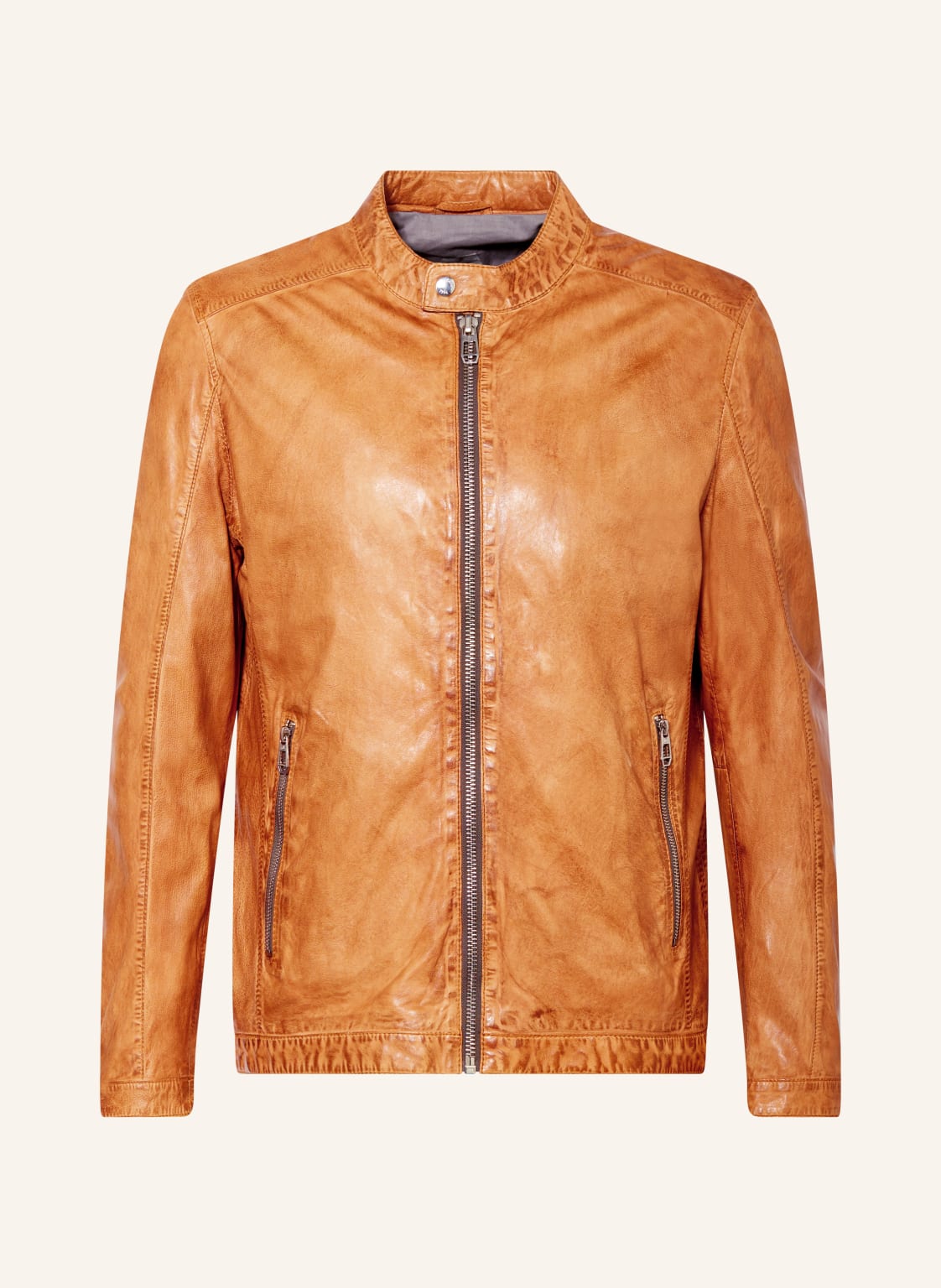 Milestone Lederjacke Mslacona braun von Milestone