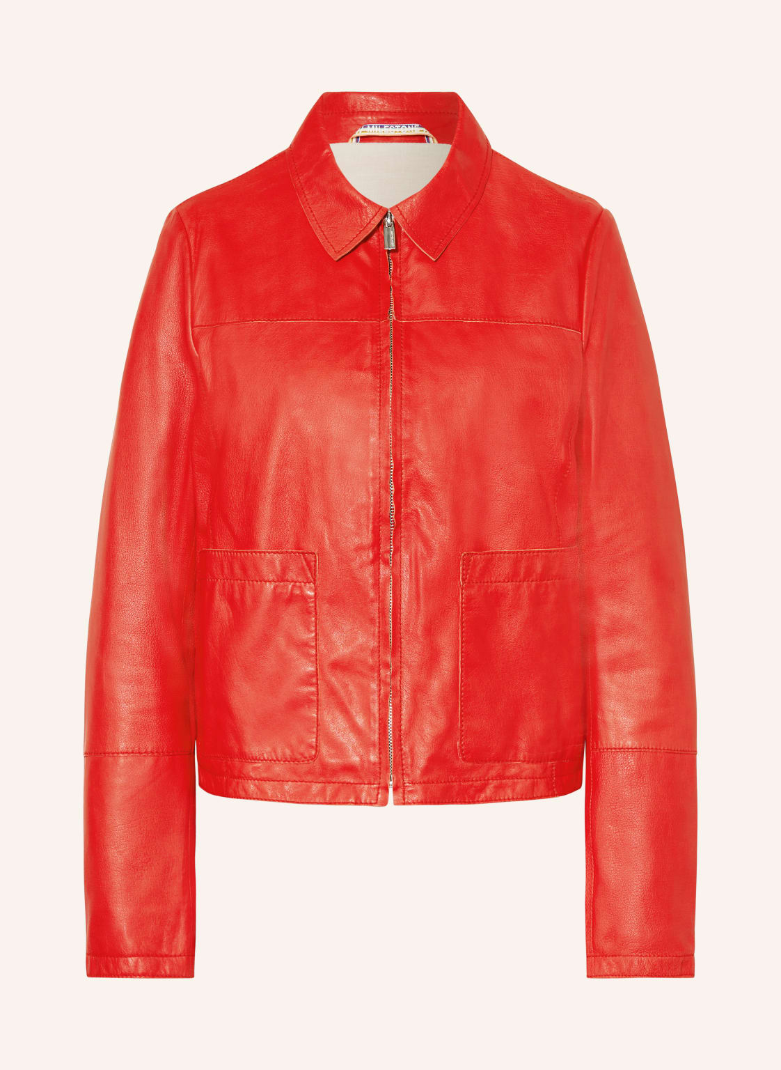 Milestone Lederjacke Msmallow rot von Milestone